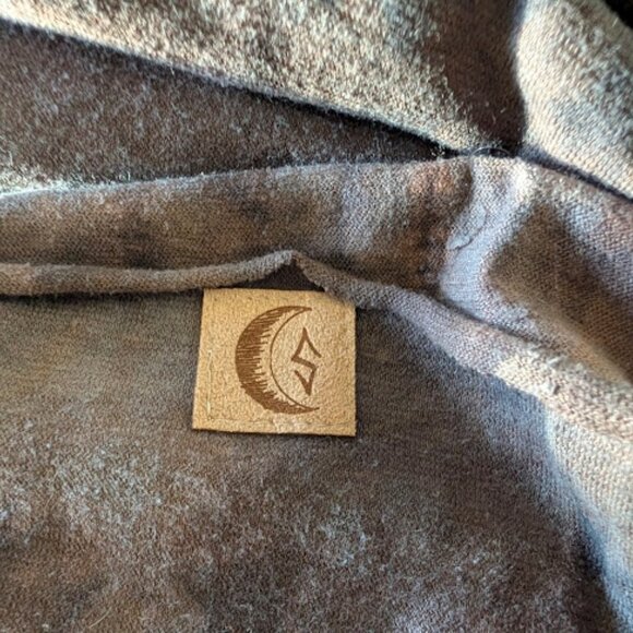 O/S Shadow Sinew Moon Infinity Scarf Shawl Hemp Cotton Blend - Picture 4 of 4